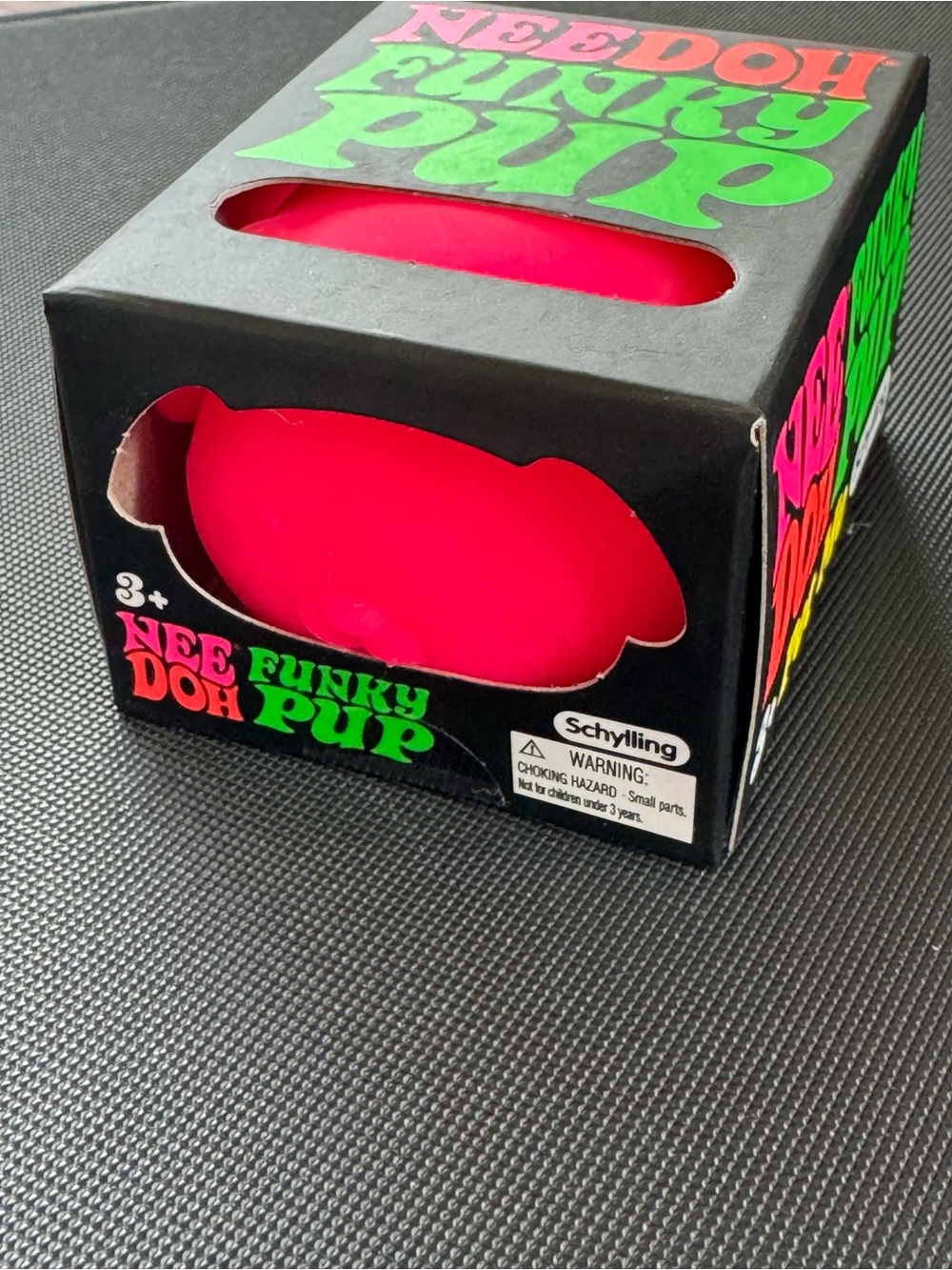 NeeDoh Pink Funky Pup Squish Squishie Stress Schylling Fidget Squeeze Toy NWT